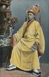 A Chinese Actor at Full Dress Rehearsal Asian Postcard Postcard Postcard