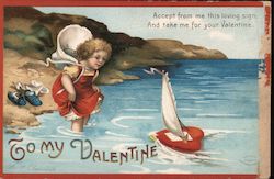 To my Valentine Children Ellen Clapsaddle Postcard Postcard Postcard