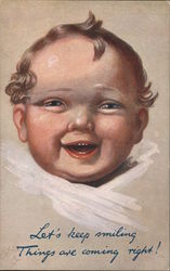 Laughing Baby Babies Postcard Postcard Postcard