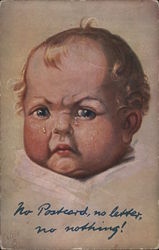 Baby Crying Postcard