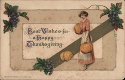 BEST WISHES FOR A HAPPY THANKSGIVING Postcard