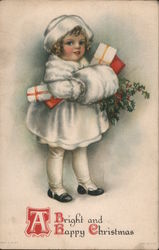 A Bright and Happy Christmas Children Postcard Postcard Postcard