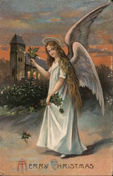 Merry Christmas - Angel Postcard