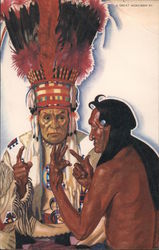 The Sign Talkers Native Americana Postcard Postcard Postcard