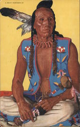 Clears Up - Salwart Blackfeet Indian Brave Native Americana Postcard Postcard Postcard