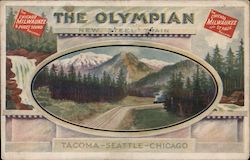 The Olympian - Tacoma-Seattle-Chicago Railway Railroad (Scenic) Postcard Postcard Postcard