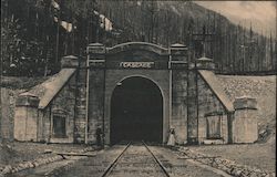 Cascade Tunnel Entrance, Stevens Pass, Washington Railroad (Scenic) Postcard Postcard Postcard