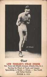 Visit Lew Tendler's Steak House: Lew Tendler, Boxer Postcard