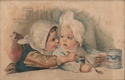 Two Children with Condensed Milk, NY Condensed Milk Company Trade Card