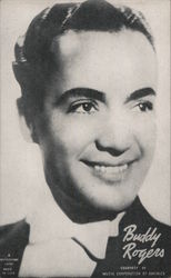 Headshot of Buddy Rogers Postcard