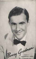 Benny Goodman - photo of Benny Goodman smiling Postcard