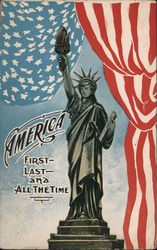 America First, Last and All the Time Postcard