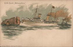 S.M. Yacht "Hohenzollern" at Sea Boats, Ships Postcard Postcard Postcard