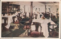 Dining Room Main Dining Room On Board United Fruit Company's Interiors Postcard Postcard Postcard