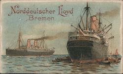 Norddeutscher Lloyd Bremen Boats, Ships Postcard Postcard Postcard