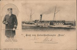 Gruh Vom Salonsschnelldampfer "Freia" Postcard