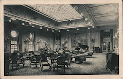 Lounge Area, Norddeutscher Lloyd Bremen, D. Columbus Postcard