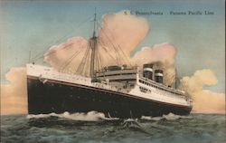 Panama Pacific Line SS Pennsylvania Steamers Postcard Postcard Postcard