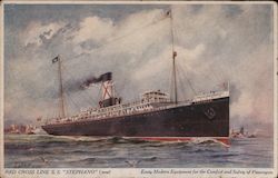 Red Cross Line S.S. "Stephano" (new) Every Modern Equipment for the Comfort and Safety of Passengers Steamers Postcard Postcard Postcard