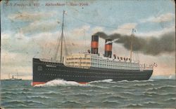 SS Frederik VIII - Copenhagen - New York Steamers Postcard Postcard Postcard