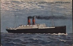 Scandinavian-America Line steamer Steamers Postcard Postcard Postcard