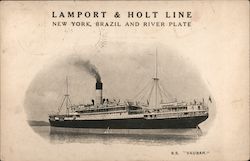 S.S. Vauban - Lamport & Holt Line, New York, Brazil and River Plate Postcard