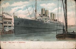 New York, SS Deutchland Steamers Postcard Postcard Postcard