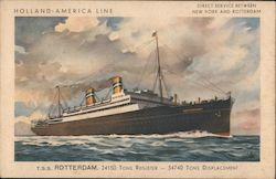 Holland-America Line Postcard