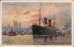 "La Provence" Cie Gle Transatlantique (French Line) Postcard