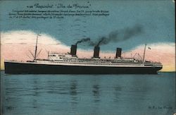 Taquebot "Ile de France" Postcard