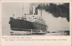 Large Ocean Liner "Caronia" of the Cunard Line Postcard