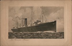 New Cunarder "Albania" Steamers Postcard Postcard Postcard