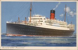 Cunard RMS Franconia Postcard