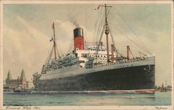 Cunard White Star Steamer Steamers Postcard Postcard Postcard