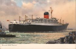 Cunard R.M.S. Ivernia Cruise Ships Postcard Postcard Postcard