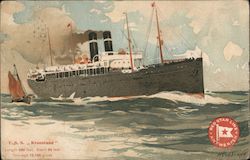 T.S.S. ,, Kroonland" Red Star Line Postcard Postcard Postcard