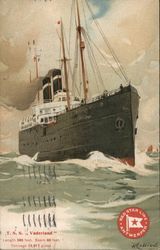 T.S.S. Vaderland Postcard