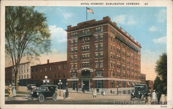 Hotel Vermont Burlington, VT Postcard