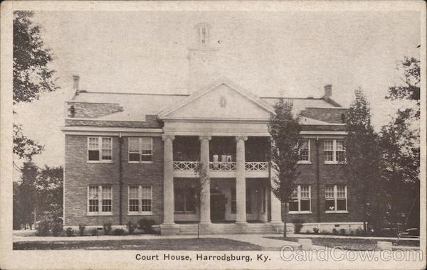 Court House Harrodsburg, KY Postcard