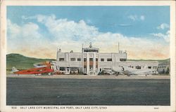 Salt Lake City Municipal Air Port Postcard