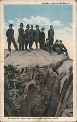 General Grant and Staff on Lookout Mountain, 1863 Chattanooga, TN Postcard Postcard Postcard