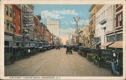 Elm Street, Looking North Postcard