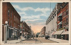 Main and Broad Streets, Showing the Oneonta New York Postcard Postcard Postcard