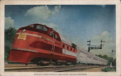 One of Six New Streamlined Rock Island Rockets Postcard