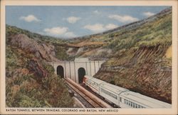 Raton Tunnels Postcard