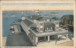 Elser Pier and Biscayne Bay Postcard