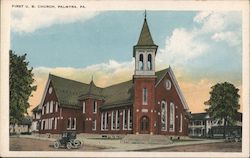 First U. B. Church Palmyra, PA Postcard Postcard Postcard