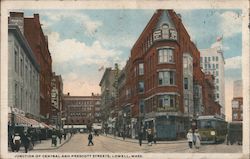 Junction of Central and Prescott Streets Postcard