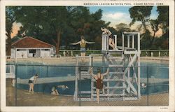 American Legion Bathing Pool Cedar Rapids, IA Postcard Postcard Postcard