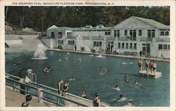 The Swimming Pool, Woodcliff Pleasure Park Poughkeepsie, NY Postcard Postcard Postcard